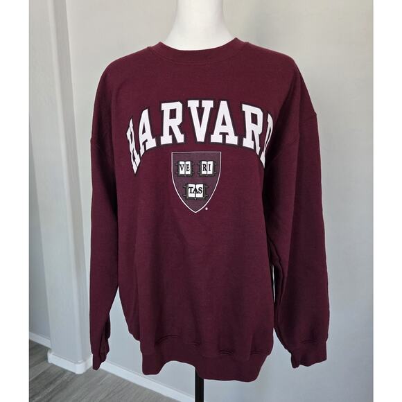 Campus Colors Harvard Crimson Gameday Crewneck Thick Unisex Sweatshirt Sz L - Picture 13 of 13